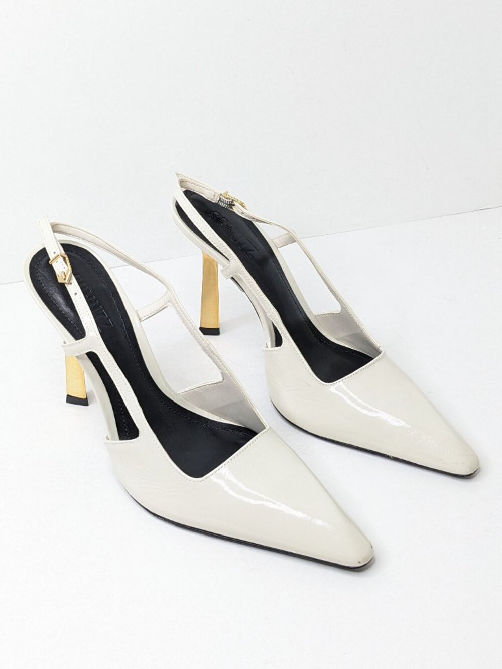 Schutz Sophia Slingback Pumps Sugar White Women's 7
